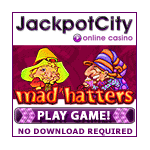 Play Mad Hatters Slot at Jackpot City Pound Casino